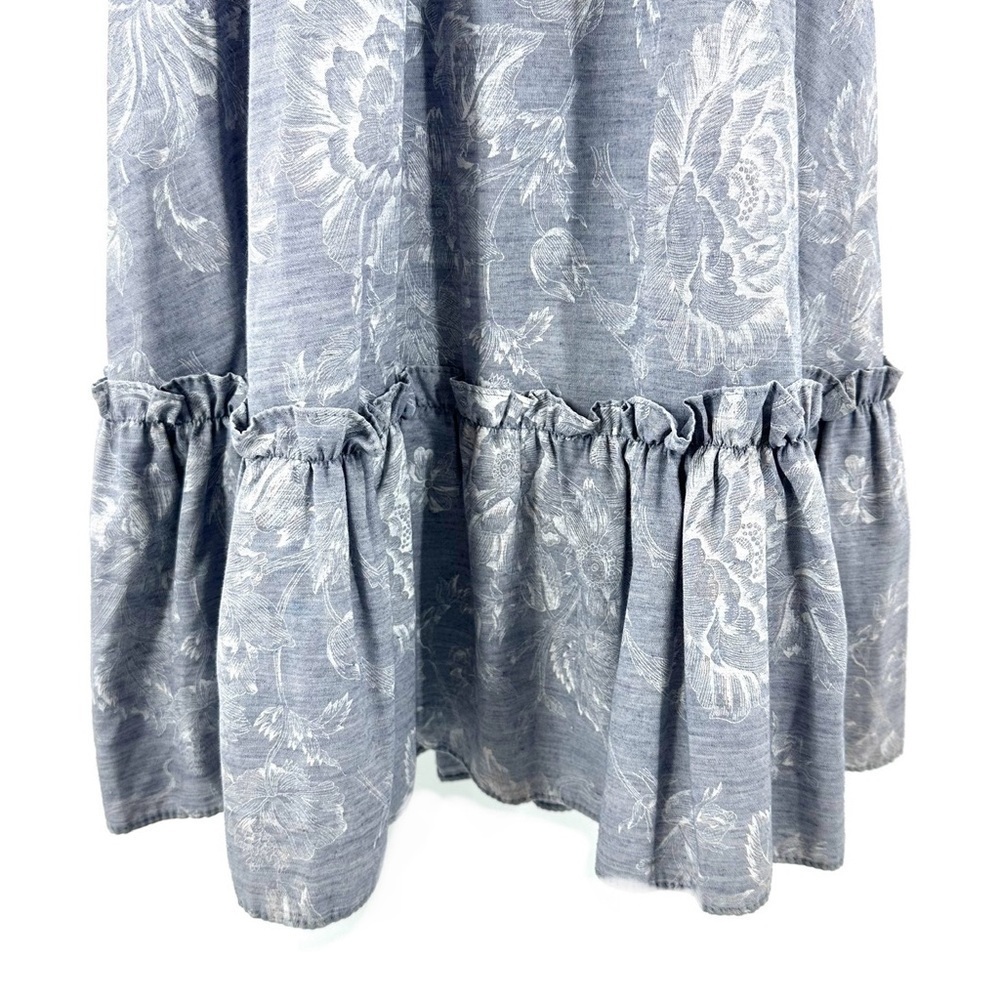 Vintage Pea Patch Prairie Dress Womens 11/12 Beaded Lace Pearl Puff Cottage USA - Picture 6 of 13